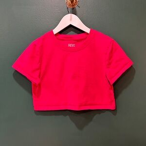 BDG Hot Pink Cropped Tee